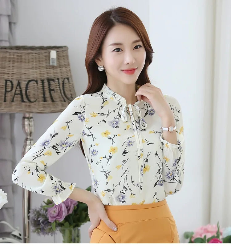 Autumn Women chiffon blouses Fashion Casual Loose printed chiffon shirt Long-sleeve Elegant Women shirt plus size women clothing
Autumn Women chiffon blouses Fashion Casual Loose printed chiffon shirt Long-sleeve Elegant Women shirt plus size women clothing