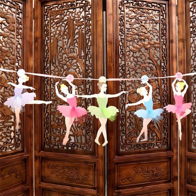 ballet girl dancer kids birthday party paper banners flags wedding bunting decoration
ballet girl dancer kids birthday party paper banners flags wedding bunting decoration