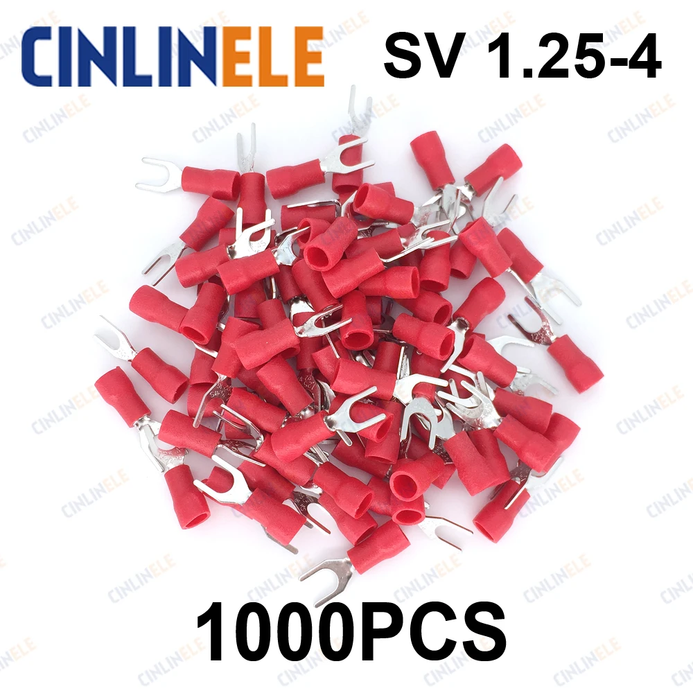 1000 шт. обжимной терминал SV1.25-4 AWG22-16 0,25-1,65 мм ^ 2 ОБЖИМНАЯ Вилка Лопата клеммы Вилка Терминал латунь SV1-4
1000 шт. обжимной терминал SV1.25-4 AWG22-16 0,25-1,65 мм ^ 2 ОБЖИМНАЯ Вилка Лопата клеммы Вилка Терминал латунь SV1-4
