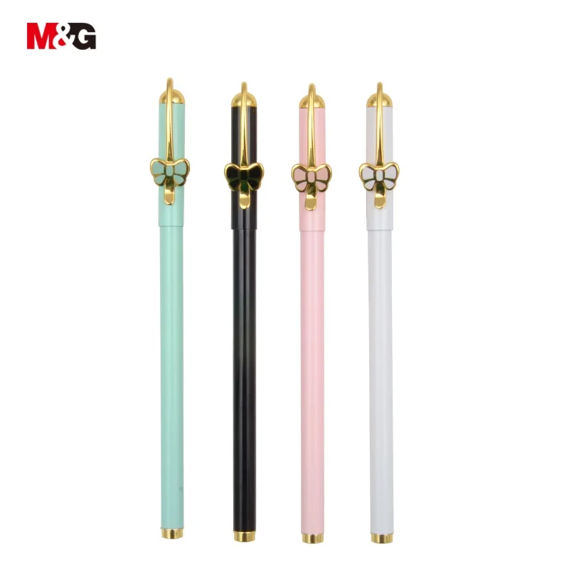 M&G 2pcs/lot Cute Kawaii Butterfly Metal 0.5mm Black Gel Pen, Extra Fine Point Pens School Supplies Stationery Kids Student
M&G 2pcs/lot Cute Kawaii Butterfly Metal 0.5mm Black Gel Pen, Extra Fine Point Pens School Supplies Stationery Kids Student