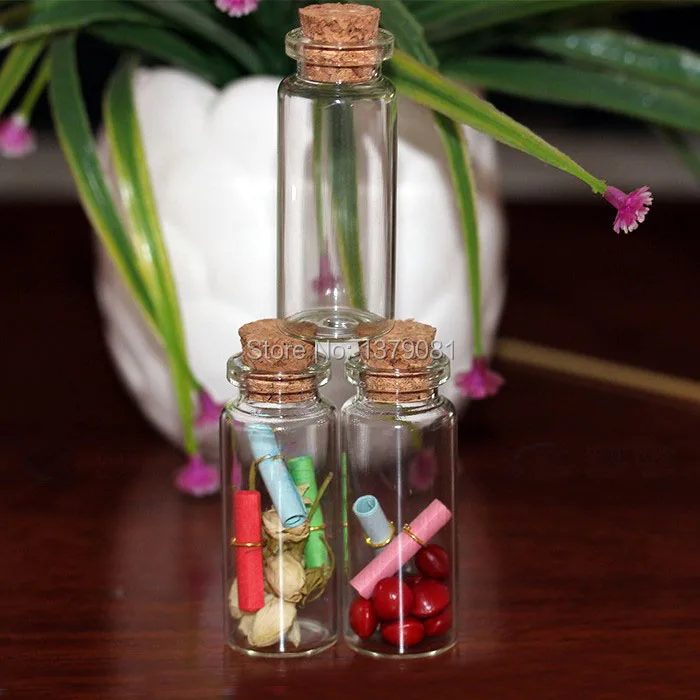 12ml Empty Clear Glass Drift Bottle with Wooden stopper Current Vials Storage Containers for Wedding Gift shown
12ml Empty Clear Glass Drift Bottle with Wooden stopper Current Vials Storage Containers for Wedding Gift shown