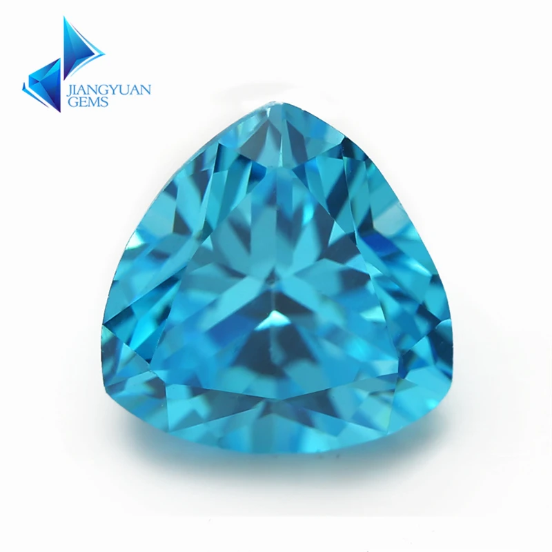 4x4~10x10mm Trillion Shape AAAAA SeaBlue CZ Stone Synthetic Gems Brilliant Cut Cubic Zirconia For Jewelry
4x4~10x10mm Trillion Shape AAAAA SeaBlue CZ Stone Synthetic Gems Brilliant Cut Cubic Zirconia For Jewelry