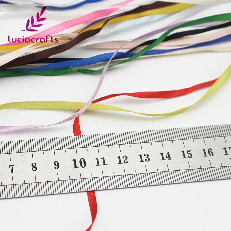 Lucia Crafts 3/6.5mm Christmas Satin Ribbons For Wrapping Party Wedding DIY Trim Material Accessories Q0702
Lucia Crafts 3/6.5mm Christmas Satin Ribbons For Wrapping Party Wedding DIY Trim Material Accessories Q0702
