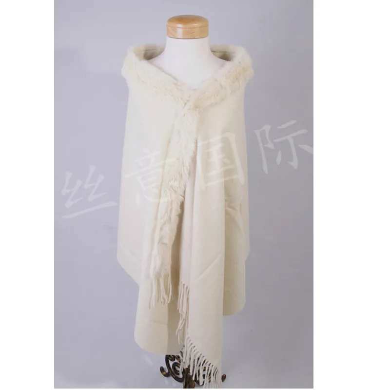 Sale Cream Winter Women's Wool Cashmere Rabbit Fur Shawl Scarf Thick Warm Wrap Free Shipping WS007-F
Sale Cream Winter Women's Wool Cashmere Rabbit Fur Shawl Scarf Thick Warm Wrap Free Shipping WS007-F