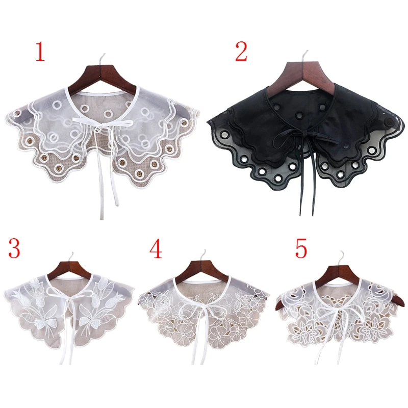 New Fashion Women Detachable Collars Dickey Lace False Fake Collar Shirt Lapel Embroidery Hollow Out 2020 Girl Fake Collars
New Fashion Women Detachable Collars Dickey Lace False Fake Collar Shirt Lapel Embroidery Hollow Out 2020 Girl Fake Collars