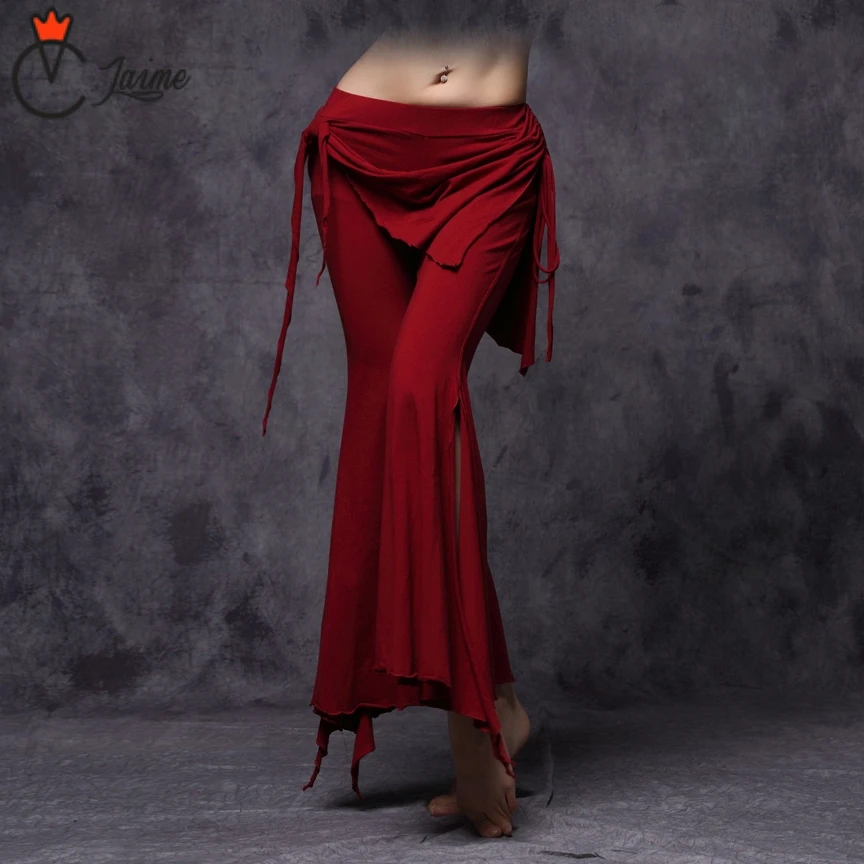 

belly dancing pantsWomen Tribal Belly Dancing Dancewear Women High Waist Flare Trousers Practice Pants Womens Belly Dance Pants