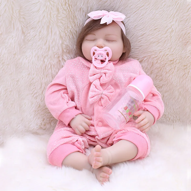 2018 new design Bebe Reborn Toys 48cm Silicone Reborn Sleeping Baby Doll Kids Playmate Gift for Girls Baby Alive Soft Toys
2018 new design Bebe Reborn Toys 48cm Silicone Reborn Sleeping Baby Doll Kids Playmate Gift for Girls Baby Alive Soft Toys