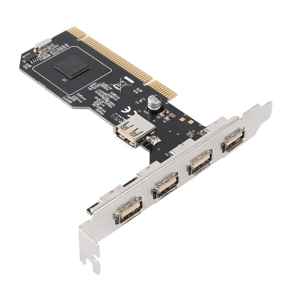 480Mbps Internal USB 2.0 PCI Card 4 External & 1 Internal 5 Ports PCI Expansion Adapter Hub Controller Card For Desktop Computer
480Mbps Internal USB 2.0 PCI Card 4 External & 1 Internal 5 Ports PCI Expansion Adapter Hub Controller Card For Desktop Computer