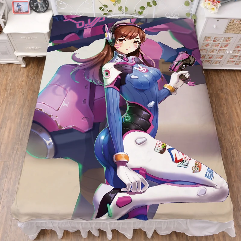 150x200cm Anime games ow characters sexy girl Mei & D.VA bed sheet milk fiber & flannel blanket summer quilt
150x200cm Anime games ow characters sexy girl Mei & D.VA bed sheet milk fiber & flannel blanket summer quilt