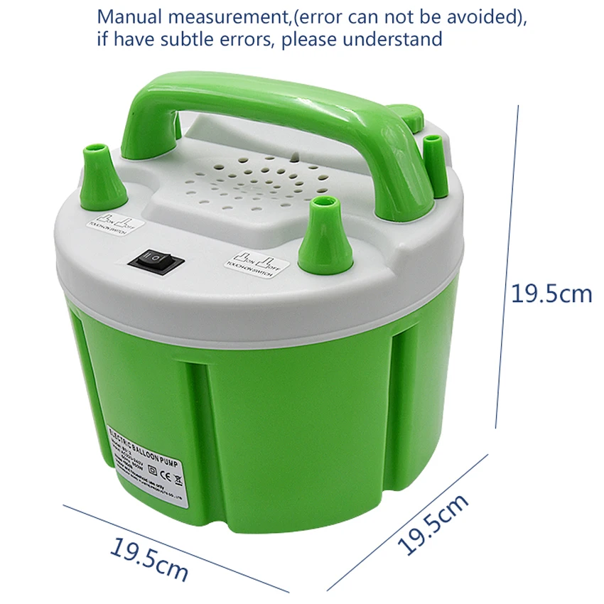 220v/110v 850W Fresh Air Electric Balloon Pump B312+ Air Inflator Blower For Balloon With Timing Control Function With 2 Nozzel
220v/110v 850W Fresh Air Electric Balloon Pump B312+ Air Inflator Blower For Balloon With Timing Control Function With 2 Nozzel