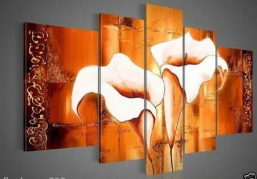 5Pc Huge wall painting Abstract modern decor Art calla lily flower Oil Painting On Canvas(No frame)
5Pc Huge wall painting Abstract modern decor Art calla lily flower Oil Painting On Canvas(No frame)