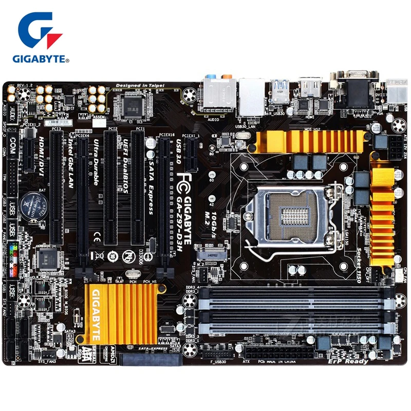 Gigabyte GA-Z97-D3H 100% Original Motherboard USB 3.0 Z97-D3H Desktop Mainboard SATA 3 Mother board LGA 1150 DDR3 Z97 Used
Gigabyte GA-Z97-D3H 100% Original Motherboard USB 3.0 Z97-D3H Desktop Mainboard SATA 3 Mother board LGA 1150 DDR3 Z97 Used
