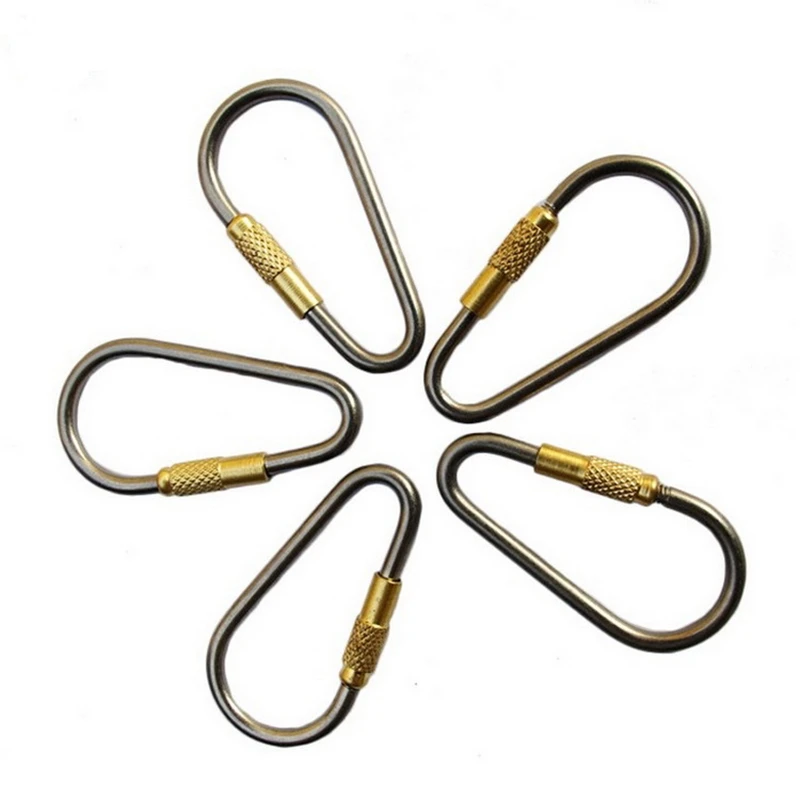 2PCS Outdoor Multi Tools Carabiner Hook EDC TC4 Aluminum Alloy Climbing Quick Buckle Outdoor Brass Camping Kits Accessories
2PCS Outdoor Multi Tools Carabiner Hook EDC TC4 Aluminum Alloy Climbing Quick Buckle Outdoor Brass Camping Kits Accessories