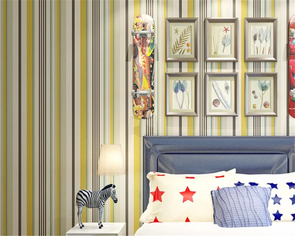 beibehang wallpaper for walls 3 d Non-woven flocking vertical stripes wallpaper roll modern minimalist wallpaper bedroom behang
beibehang wallpaper for walls 3 d Non-woven flocking vertical stripes wallpaper roll modern minimalist wallpaper bedroom behang