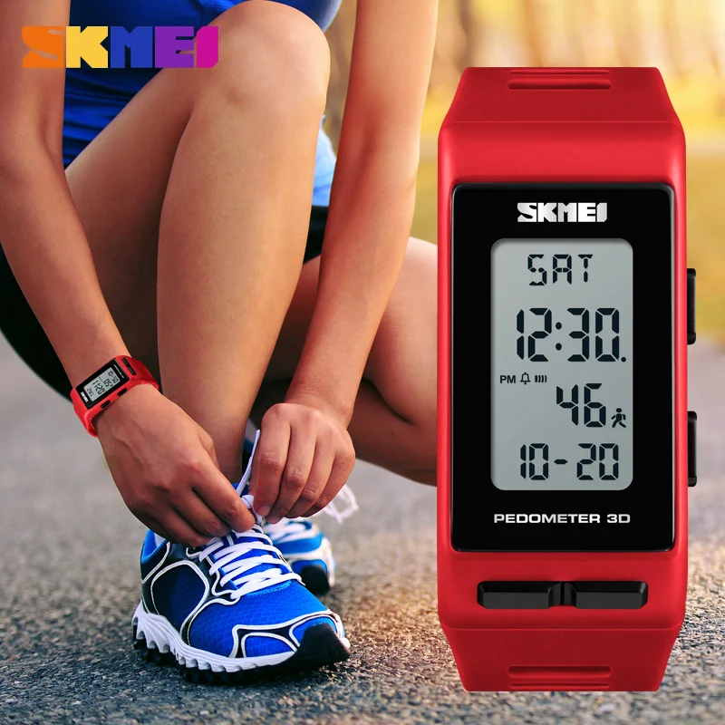 SKMEI Brand LED Women Watches Pedometer Calories Digital Watch Ladies Outdoor running Electronic Watch Women Sports Watches
SKMEI Brand LED Women Watches Pedometer Calories Digital Watch Ladies Outdoor running Electronic Watch Women Sports Watches