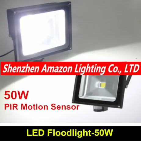 PIR High Power 50W LED Sensor Flood light 85-265V PIR led flood lamp from factory free shipping
PIR High Power 50W LED Sensor Flood light 85-265V PIR led flood lamp from factory free shipping