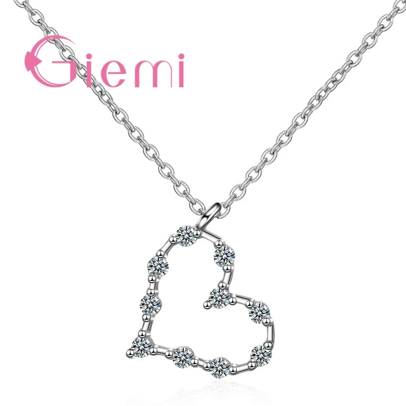 Romantic Lovely Heart Shape Design Pendant Real 925 Sterling Silver Best Cubic Zirconia Crystal Jewelry For Women Bridal Jewelry
Romantic Lovely Heart Shape Design Pendant Real 925 Sterling Silver Best Cubic Zirconia Crystal Jewelry For Women Bridal Jewelry