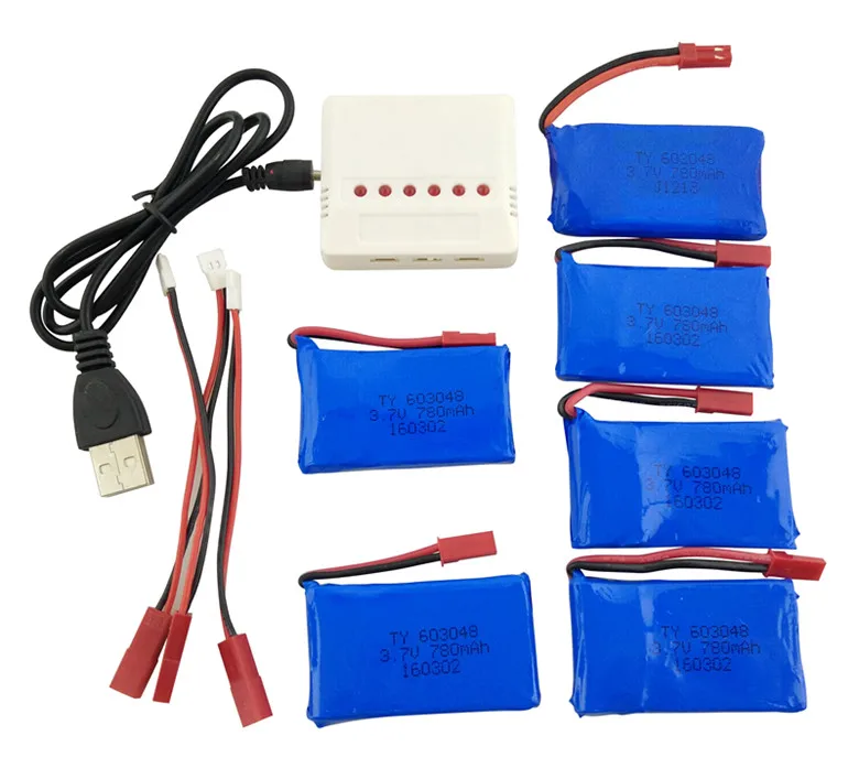 BLLRC aircraft model aircraft battery Wltoys V636 V626 V686 V636-16 four-axis remote control helicopter 3.7V 780mah battery
BLLRC aircraft model aircraft battery Wltoys V636 V626 V686 V636-16 four-axis remote control helicopter 3.7V 780mah battery