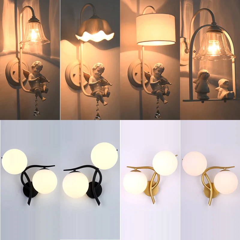 Hot selling Wall Lamps indoor black white wall lighting Minimalist art Sconce with angel Home Decoration wall
Hot selling Wall Lamps indoor black white wall lighting Minimalist art Sconce with angel Home Decoration wall