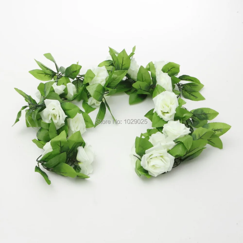 2pcs/bag--(Ivory color)2.4m Artificial Silk Rose Flower Ivy Green Leaf Vine Garland Wedding Garland Fake Flowers Home Decor
2pcs/bag--(Ivory color)2.4m Artificial Silk Rose Flower Ivy Green Leaf Vine Garland Wedding Garland Fake Flowers Home Decor