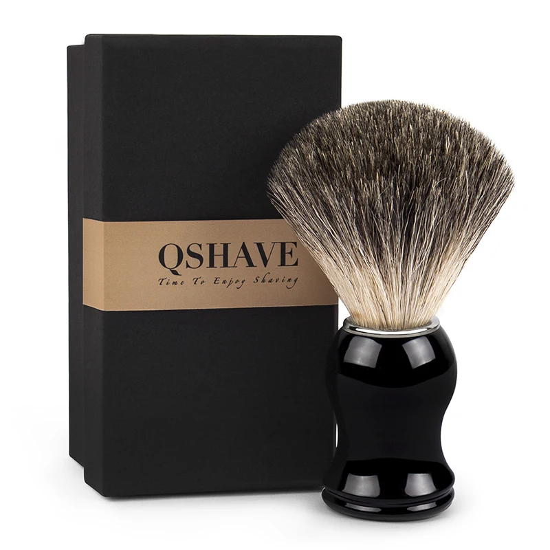Qshave Man Pure Badger Hair Shaving Brush 100% Original for Razor Edge Safety Straight Classic Safety Razor 11.5cm x 5.2cm
Qshave Man Pure Badger Hair Shaving Brush 100% Original for Razor Edge Safety Straight Classic Safety Razor 11.5cm x 5.2cm