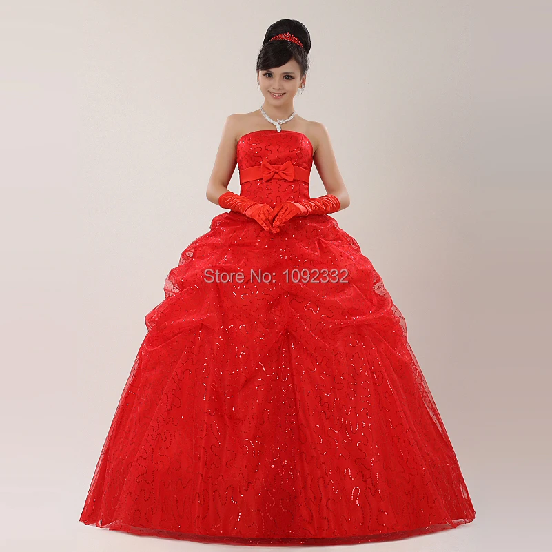 s 2016 New stock bridal gown plus size women wedding dress red Customized backless long sexy fashion lace bow
s 2016 New stock bridal gown plus size women wedding dress red Customized backless long sexy fashion lace bow