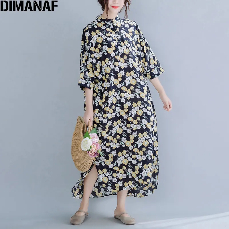 DIMANAF Oversize Women Summer Dress Linen Flower Button Female Vestidos Vintage Casual Holiday 2021 Oversized Dresses Sundress
DIMANAF Oversize Women Summer Dress Linen Flower Button Female Vestidos Vintage Casual Holiday 2021 Oversized Dresses Sundress