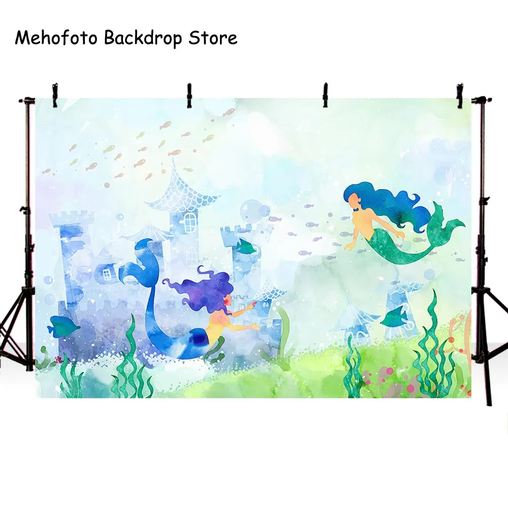 Mermaid Photography Backdrops Underwater Photo Shoot Background for Kids Photographic Studio Cartoon Theme Party MW-332
Mermaid Photography Backdrops Underwater Photo Shoot Background for Kids Photographic Studio Cartoon Theme Party MW-332
