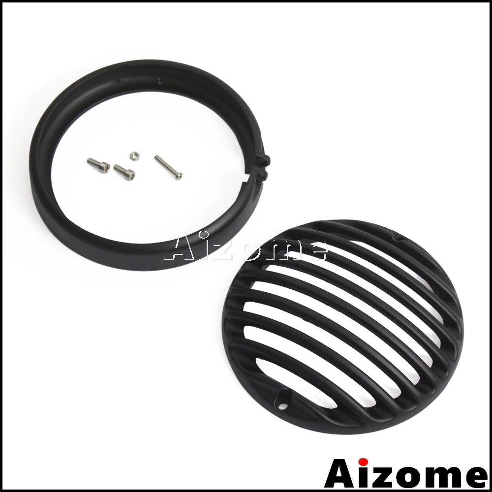 Black CNC Headlight Headlamp 5.75" Grill Cover For Harley Sportster XL883 XL1200 2004-2014 Touring Trike 2009-Up
Black CNC Headlight Headlamp 5.75" Grill Cover For Harley Sportster XL883 XL1200 2004-2014 Touring Trike 2009-Up