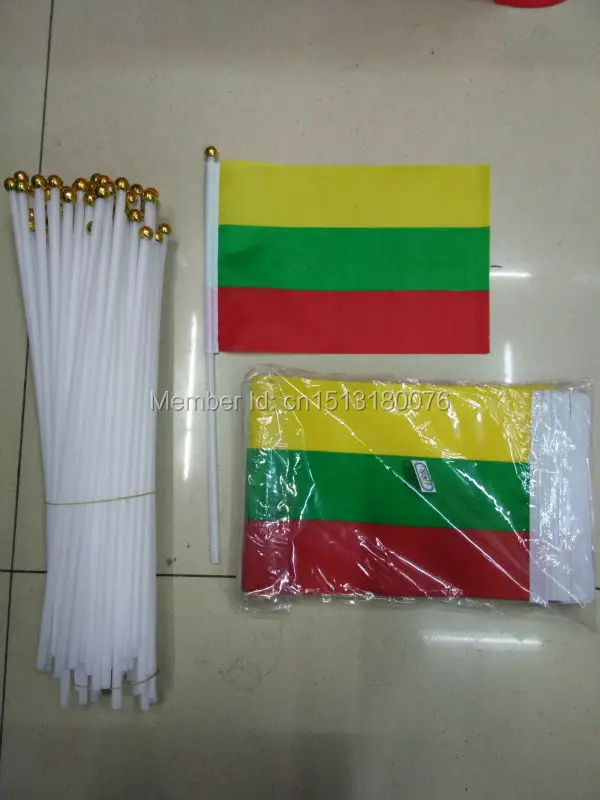 100 PCS/ lot Promotion Wholesale allSm Lithuania Hand Waving National Flag 14*21cm #8 Polyester Flag
100 PCS/ lot Promotion Wholesale allSm Lithuania Hand Waving National Flag 14*21cm #8 Polyester Flag