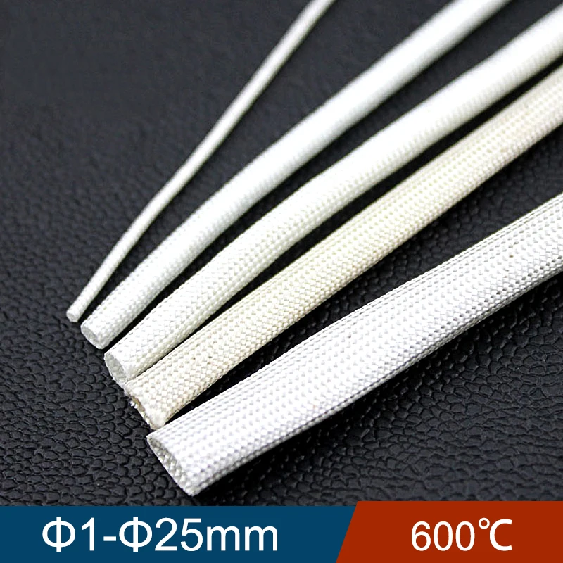 10M 4mm 5mm 6mm Diameter 600 Deg High Temperature Braided Soft Chemical Fiber Tubing Insulation Cable Sleeve Fiberglass Tube
10M 4mm 5mm 6mm Diameter 600 Deg High Temperature Braided Soft Chemical Fiber Tubing Insulation Cable Sleeve Fiberglass Tube