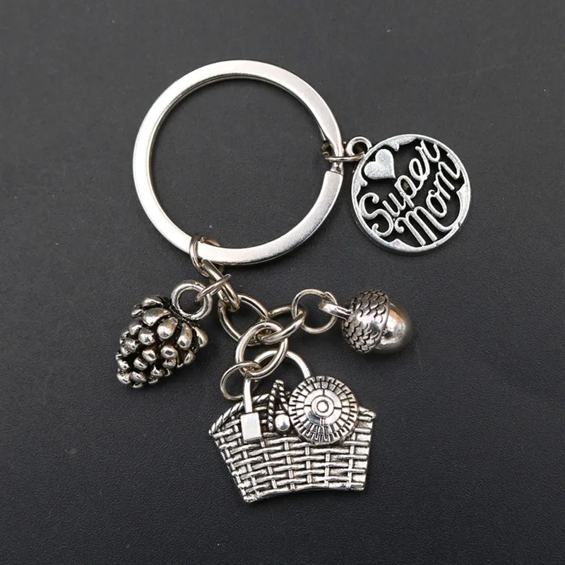 Super Mom Charm Basket Strawberry Acorn Keyring DIY Jewelry Crafts Keychain Mother's Day Gift-Thanksgiving Mom K1670
Super Mom Charm Basket Strawberry Acorn Keyring DIY Jewelry Crafts Keychain Mother's Day Gift-Thanksgiving Mom K1670