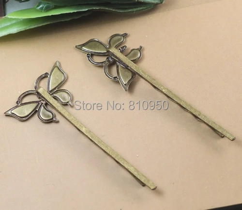 40pcs Tray Size:16x28mm Hairpin long:55mm 2 Style Copper Antique Bronze Bowknot Hairpin DIY fashion Jewelry Hair Accessories
40pcs Tray Size:16x28mm Hairpin long:55mm 2 Style Copper Antique Bronze Bowknot Hairpin DIY fashion Jewelry Hair Accessories