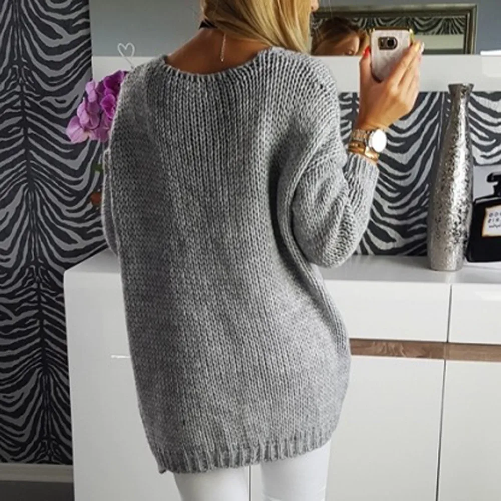 Casual Long Sleeve Knitted Sweater Women Warm Winter Thick Sweater Oversize Lady Open Front Sweaters Cover Up Coat Abrigo Mujer
Casual Long Sleeve Knitted Sweater Women Warm Winter Thick Sweater Oversize Lady Open Front Sweaters Cover Up Coat Abrigo Mujer