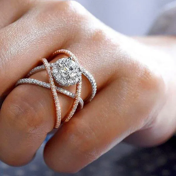 Luxury Women Big Cross Rings Crystal White Zircon Stone Ring Female Girls Silver Color Wedding Jewelry Promise Engagement Ring
Luxury Women Big Cross Rings Crystal White Zircon Stone Ring Female Girls Silver Color Wedding Jewelry Promise Engagement Ring