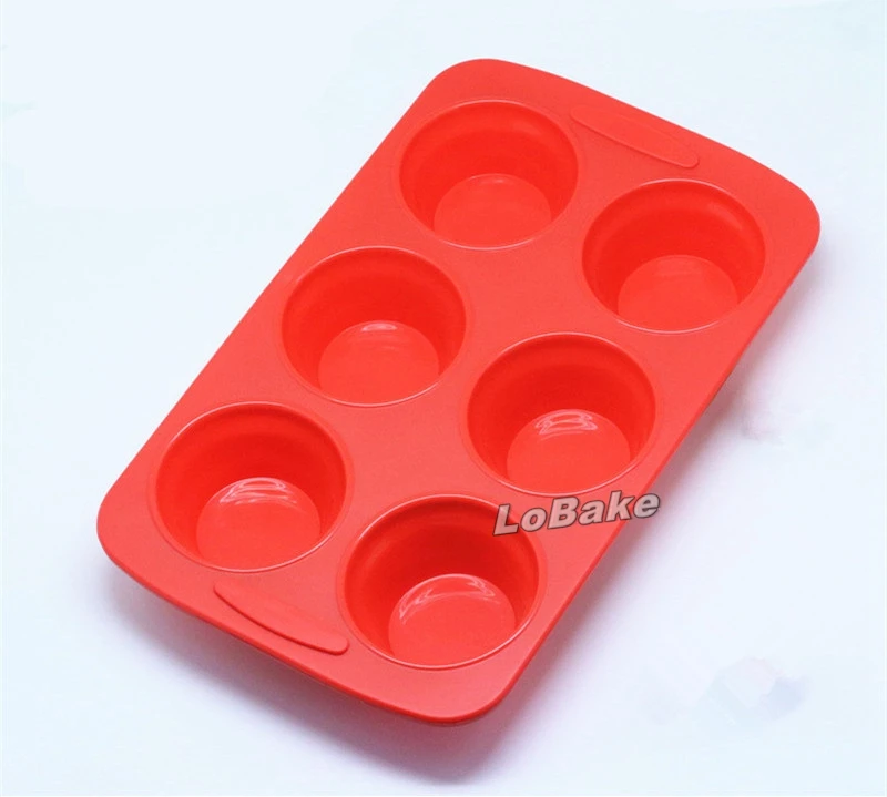 New big size 6 cups foldable round shape high quality platinum silicone muffin cupcake molds egg tart baking dish for DIY bakery
New big size 6 cups foldable round shape high quality platinum silicone muffin cupcake molds egg tart baking dish for DIY bakery
