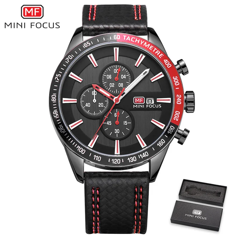 MINIFOCUS новые кварцевые часы Топ бренд наручные мужские военные