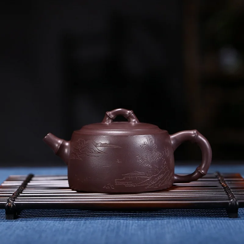 Sand pot of rhyme yixing are recommended by sea Chen Miao all handmade bamboo wide mouth pot of tea is special
Sand pot of rhyme yixing are recommended by sea Chen Miao all handmade bamboo wide mouth pot of tea is special