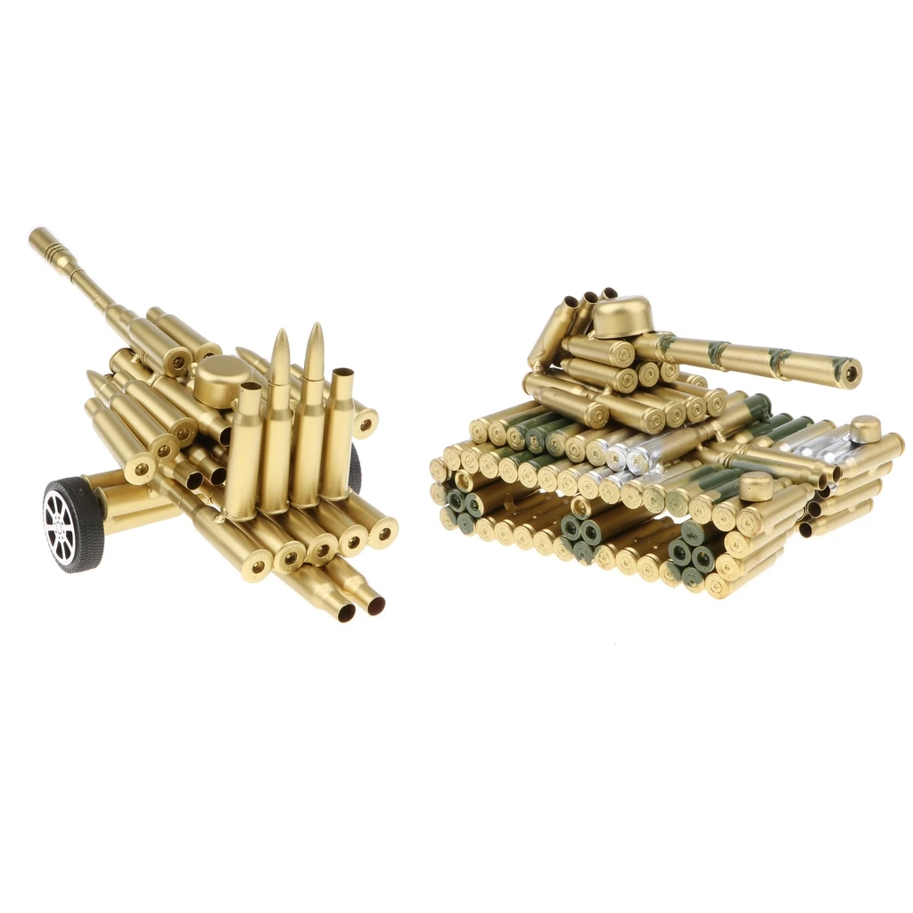 Metal Bullet Shell Artillery + Tank Model Metalwork Scupture Figurine Home Decor Collectibles Showcase Vehicle Model Toy
Metal Bullet Shell Artillery + Tank Model Metalwork Scupture Figurine Home Decor Collectibles Showcase Vehicle Model Toy
