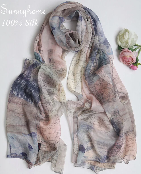 Foulard femme Luxury Brand Silk Scarfs Smoke pink 100%Silk Scarf Map Printing Glitter Shawl Summer British Style Pashminas Wrap
Foulard femme Luxury Brand Silk Scarfs Smoke pink 100%Silk Scarf Map Printing Glitter Shawl Summer British Style Pashminas Wrap
