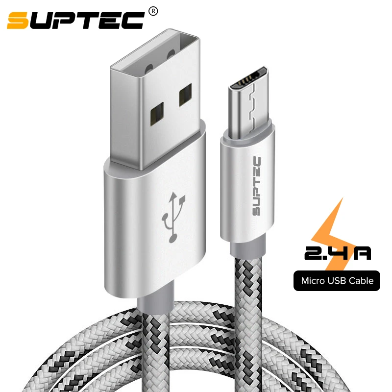 Кабель Micro USB SUPTEC а Нейлоновый для быстрой зарядки и передачи данных|Кабели