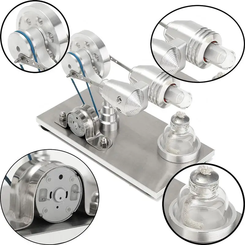 Stirling Engine Model Physical Motor Power Generator External Combustion Educational Science Toys Gift For Children Adult
Stirling Engine Model Physical Motor Power Generator External Combustion Educational Science Toys Gift For Children Adult