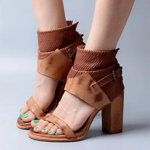 Босоножки женские на платформе, мягкие кожаные туфли-лодочки, открытый носок, высокий толстый каблук, классические туфли, Ретро стиль, Римск... 
Босоножки женские на платформе, мягкие кожаные туфли-лодочки, открытый носок, высокий толстый каблук, классические туфли, Ретро стиль, Римск...