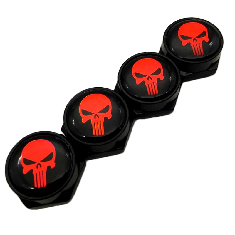 4PCS New Car Stickers Skull Logo Customized License Plate Bolts Screws With Gasket Metal Alloy Accessories Universal Fit Red
4PCS New Car Stickers Skull Logo Customized License Plate Bolts Screws With Gasket Metal Alloy Accessories Universal Fit Red
