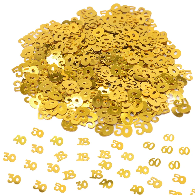 1pack Gold Confetti Birthday Wedding Party Table Scatters Decor Numbers 18 30 40 50 60 Digital Confetti Sprinkle Party Supplies
1pack Gold Confetti Birthday Wedding Party Table Scatters Decor Numbers 18 30 40 50 60 Digital Confetti Sprinkle Party Supplies