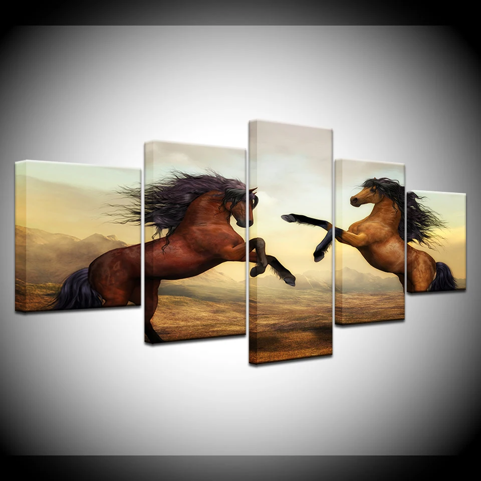 5 Panel/pieces HD Print Brown Running Horse animal wall posters Print On Canvas Art Painting For home living room decoration
5 Panel/pieces HD Print Brown Running Horse animal wall posters Print On Canvas Art Painting For home living room decoration