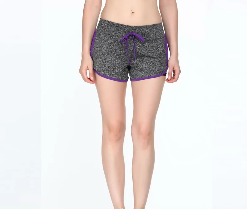 Серый Открытый Обучение и Упражнение Шорты для женщин Для сжатия Sexy Slim Fit Фитнес