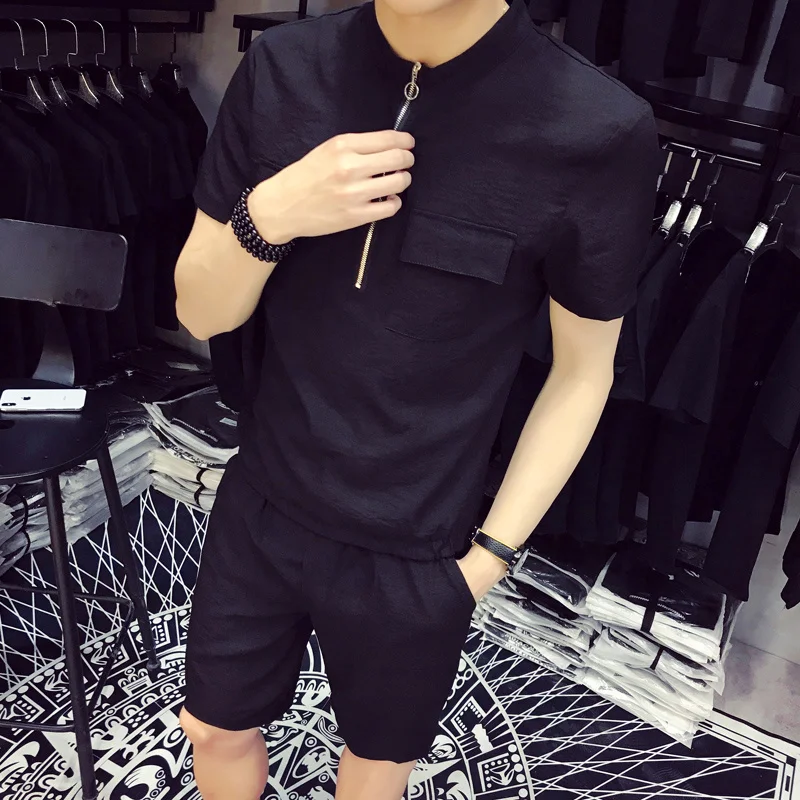 Summer Men's Fashion Men's Sets High Quality T-Shirt Casual Breathable Short-Sleeve T-Shirt + Shorts
Summer Men's Fashion Men's Sets High Quality T-Shirt Casual Breathable Short-Sleeve T-Shirt + Shorts
