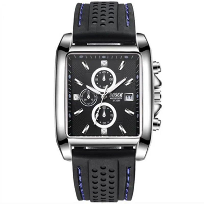 Rectangle luxury brand Men Wristwatch Stainless Steel band Casual Business Watches Sports Waterproof Big Dial Clock Male
Rectangle luxury brand Men Wristwatch Stainless Steel band Casual Business Watches Sports Waterproof Big Dial Clock Male