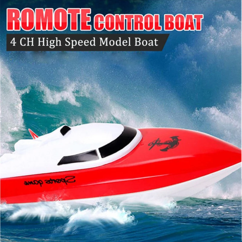 New Remote Control RC Speedboat High speed 4CH RC Boat Ship Child water play boat toy model kid best gift toy learning toys
New Remote Control RC Speedboat High speed 4CH RC Boat Ship Child water play boat toy model kid best gift toy learning toys